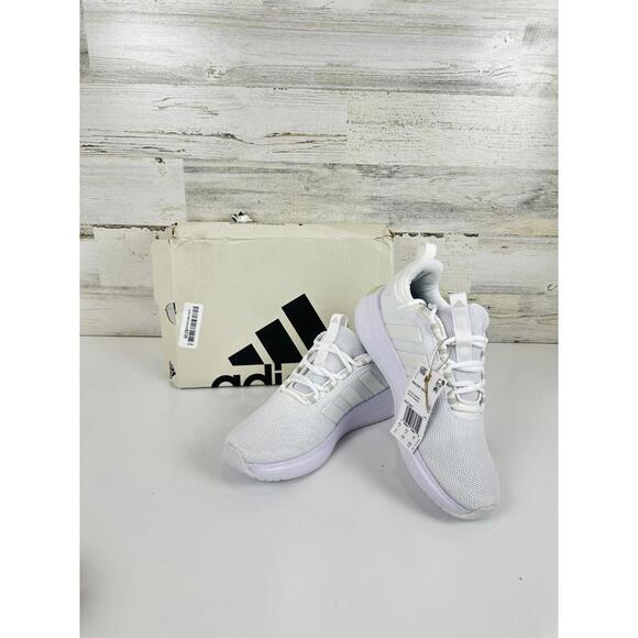 adidas Women's Racer TR23 Sneaker, White/Zero Metallic/Grey, Size 8 IG7347 - Picture 1 of 10